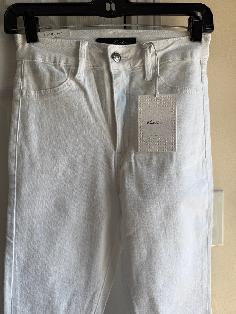 KanCan High-Rise White Jeans